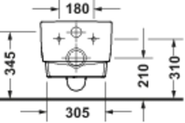 DURAVIT Balcoon Wand-WC 370x540mm spülrandlos Rimless DuraShield Weiß Hochglanz