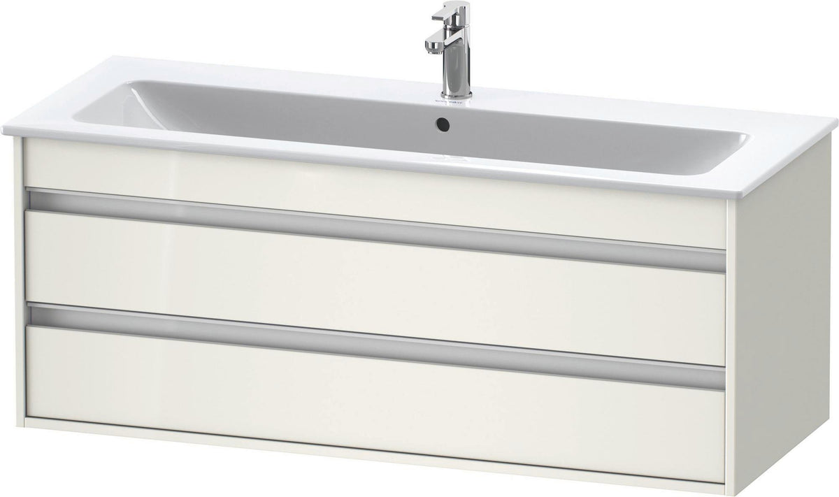 DURAVIT Ketho Waschtischunterbau 1200 mm betongrau matt mit 2 Schubkästen und Soft-Close