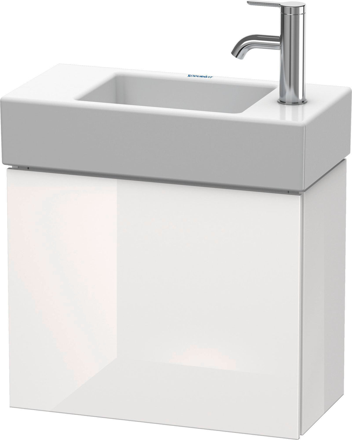 DURAVIT L-Cube Waschtischunterbau 480 mm wandhängend, 1 Tür, betongrau matt