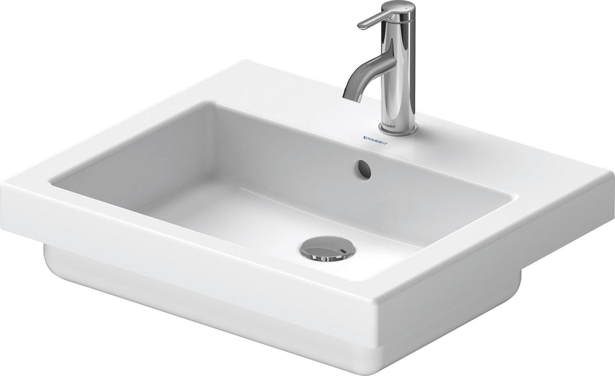 DURAVIT Einbauwaschtisch Vero 550 mm mit WonderGliss, 1 Hahnloch, Überlauf, weiß