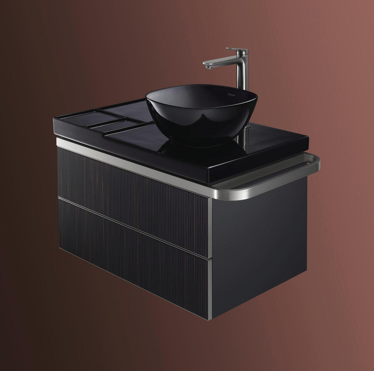 DURAVIT Wave Einhebel-Waschtischmischer XL Bronze Gebürstet ohne Zugstange
