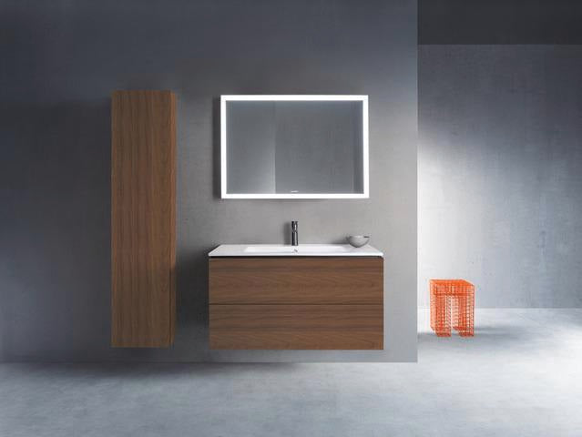 DURAVIT Hochschrank L-Cube 243x400x1760mm Nussbaum Dunkel, 1 Tür rechts, wandhängend