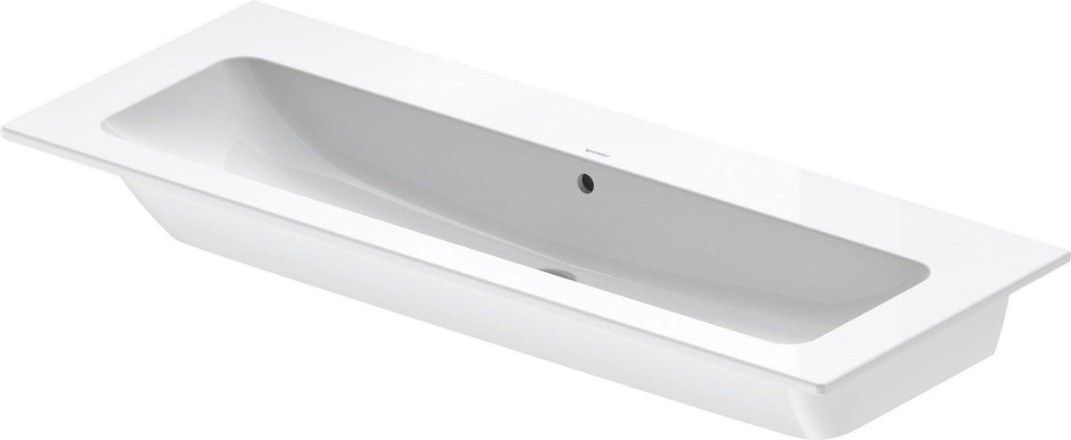 DURAVIT ME by Starck Möbelwaschtisch 1230 mm weiß mit Überlauf, ohne Hahnloch