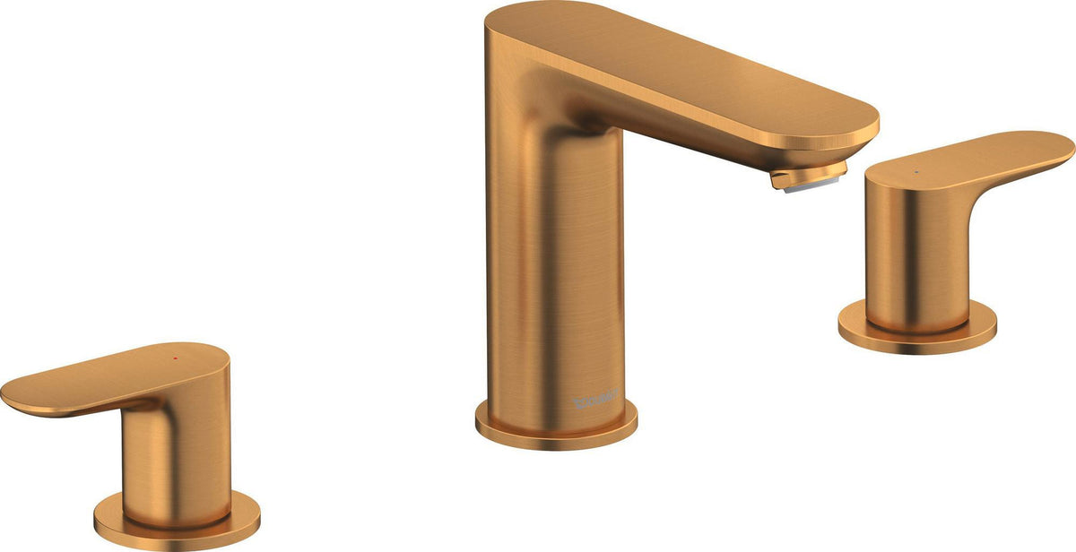 DURAVIT Wave 3-Loch Waschtischarmatur Chrom – 129 mm Ausladung, ohne Zugstange