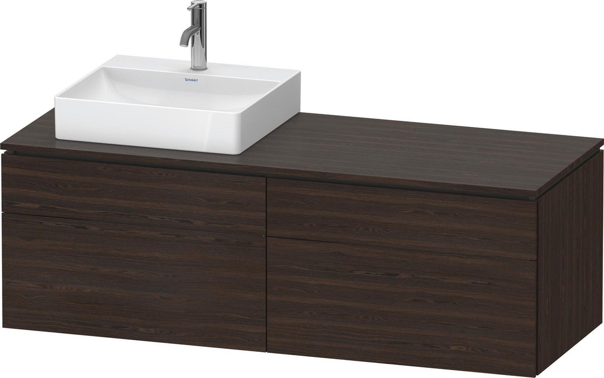 Duravit L-Cube Konsolenwaschtischunterbau 1420 mm Taupe Supermatt mit Tip-On Technik