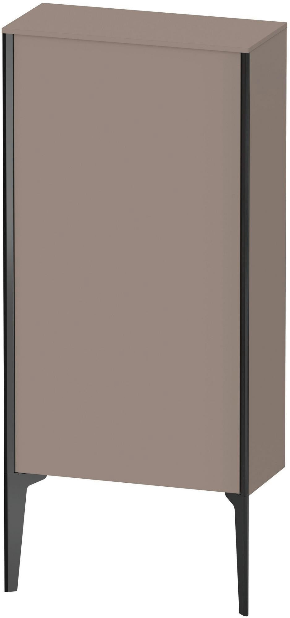 DURAVIT Halbhochschrank XViu 500 mm links – mattes Design mit Push-Open und Soft-Close