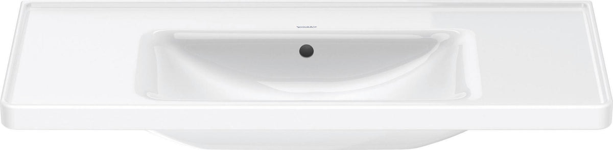Duravit D-Neo Wandwaschtisch 650 mm weiß mit Überlauf und WonderGliss