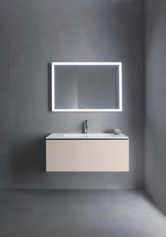 DURAVIT ME by Starck Möbelwaschtisch 1030 mm Weiß Seidenmatt mit Überlauf und 1 Hahnloch
