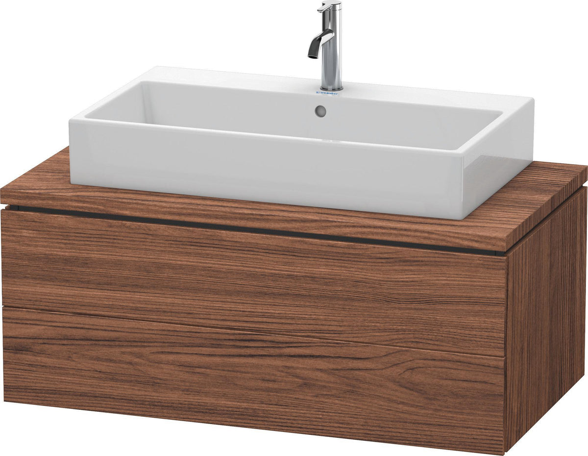 Duravit L-Cube Konsolenwaschtischunterbau 1020 mm betongrau matt mit 2 Schubkästen und Tip-On-Technik