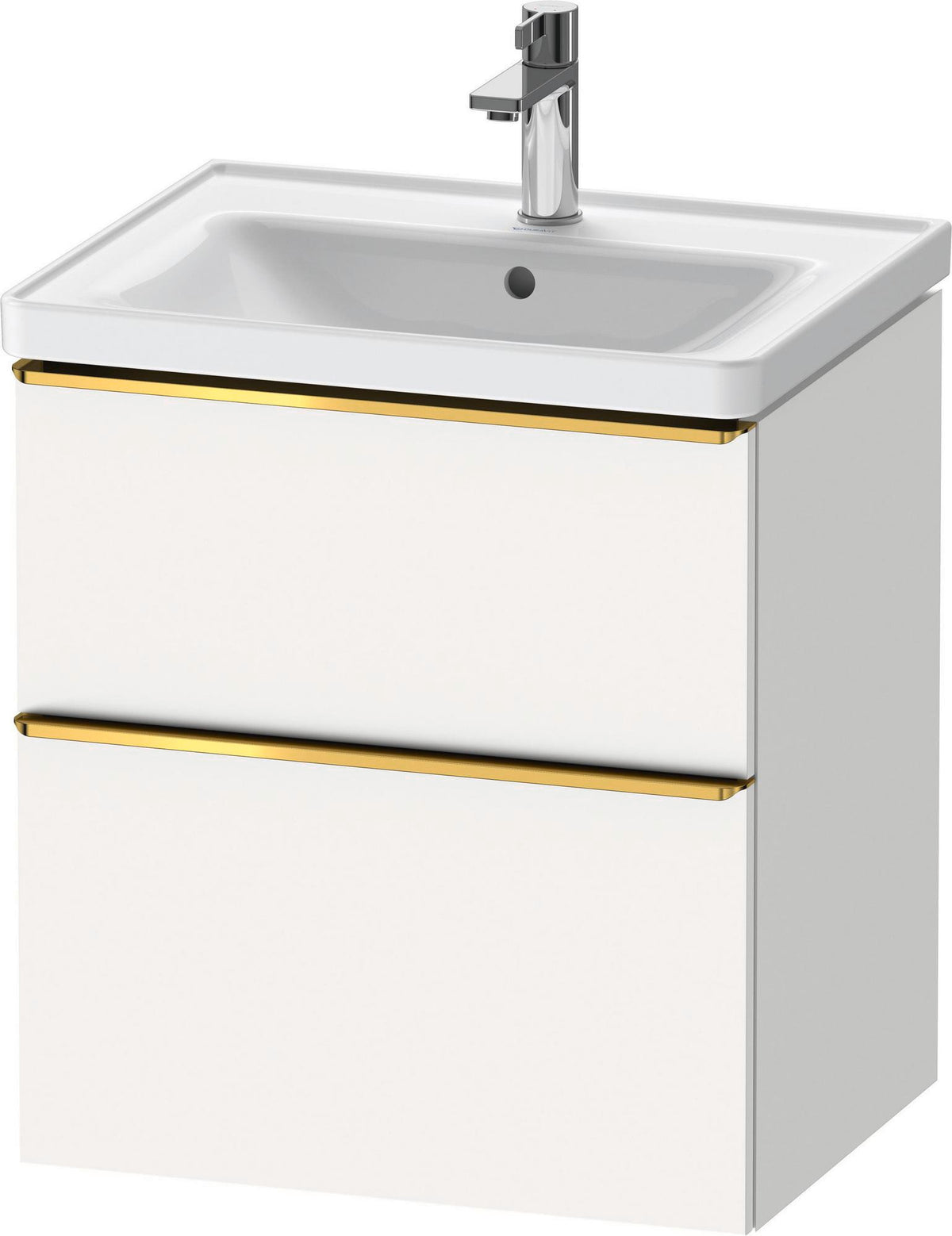 Duravit D-Neo Waschtischunterbau 584 mm betongrau matt mit Auszug und Schubkasten