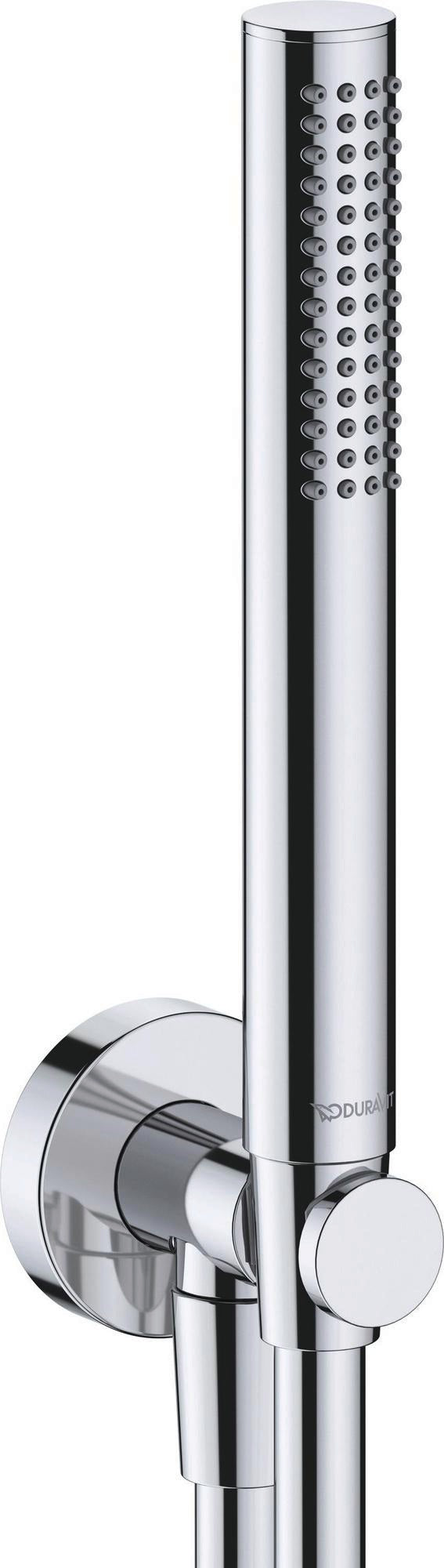 Duravit Wandanschlussbogenset MinusFlow Rain/Pulse/Mono Chrom HG – 120 mm mit Rosette