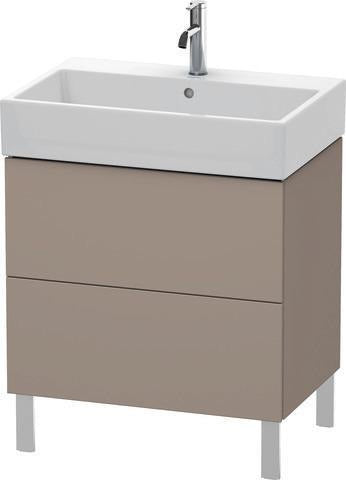 Duravit L-Cube Waschtischunterbau 684 mm Amerikanisch Nussbaum mit Tip-On-Technik