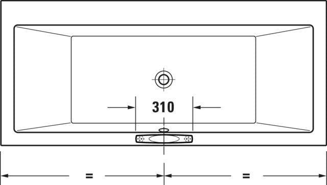 DURAVIT Wannengriff Universal 300 mm glanzverchromt – Haltegriff für sicheren Halt in der Badewanne
