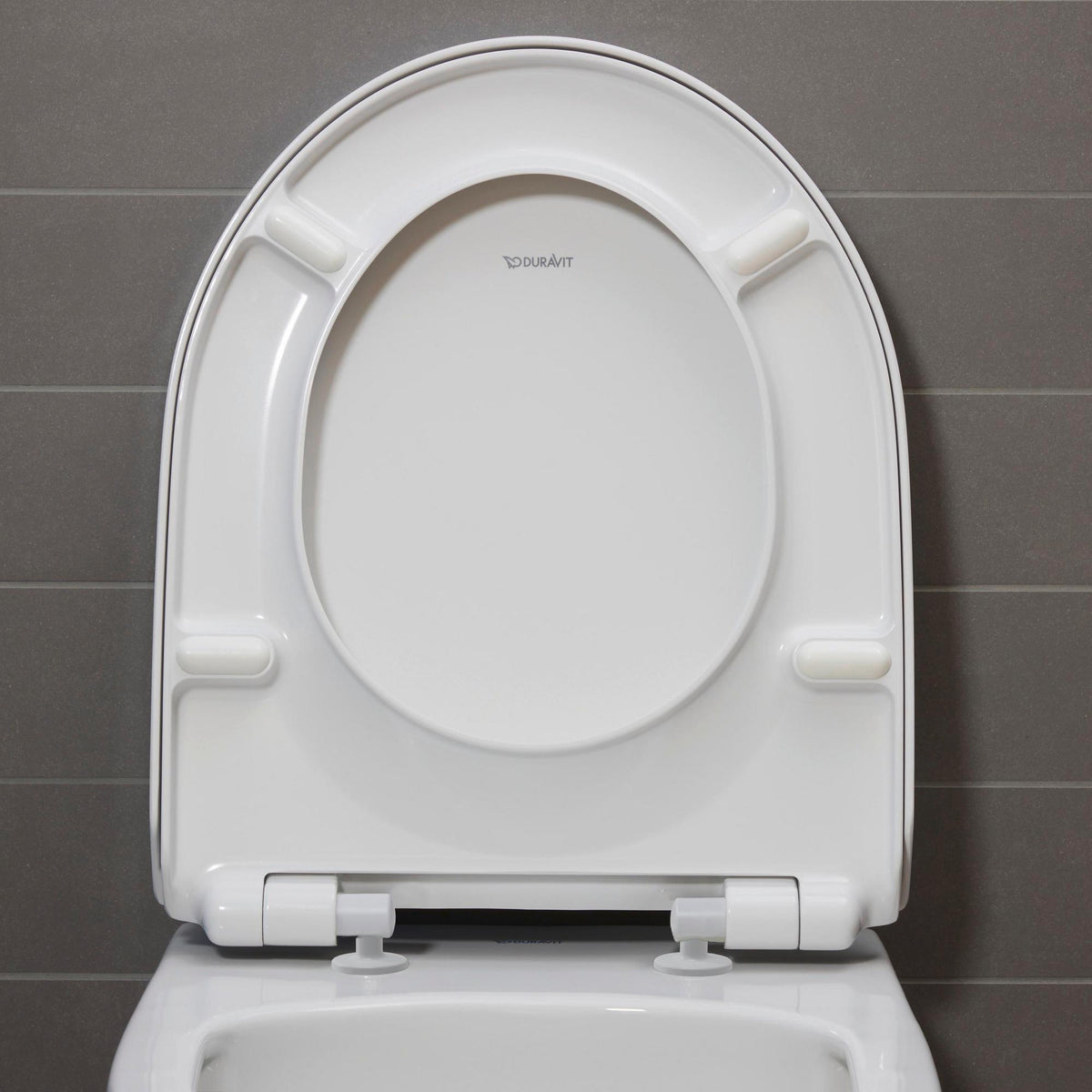Duravit No.1 WC-Sitz aus Duroplast mit Edelstahl-Scharnieren, weiß glänzend, ohne Absenkautomatik