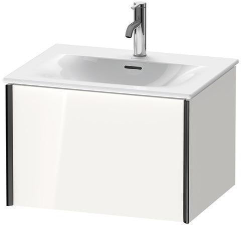 Duravit XViu Waschtischunterbau 610 mm weiß matt mit Tip-On-Technik und einem Auszug