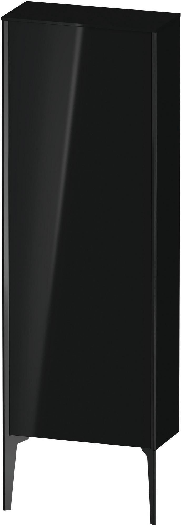 Duravit Halbhochschrank XViu 1330 mm schwarz matt/hochglanz mit Tip-on und Soft-Close