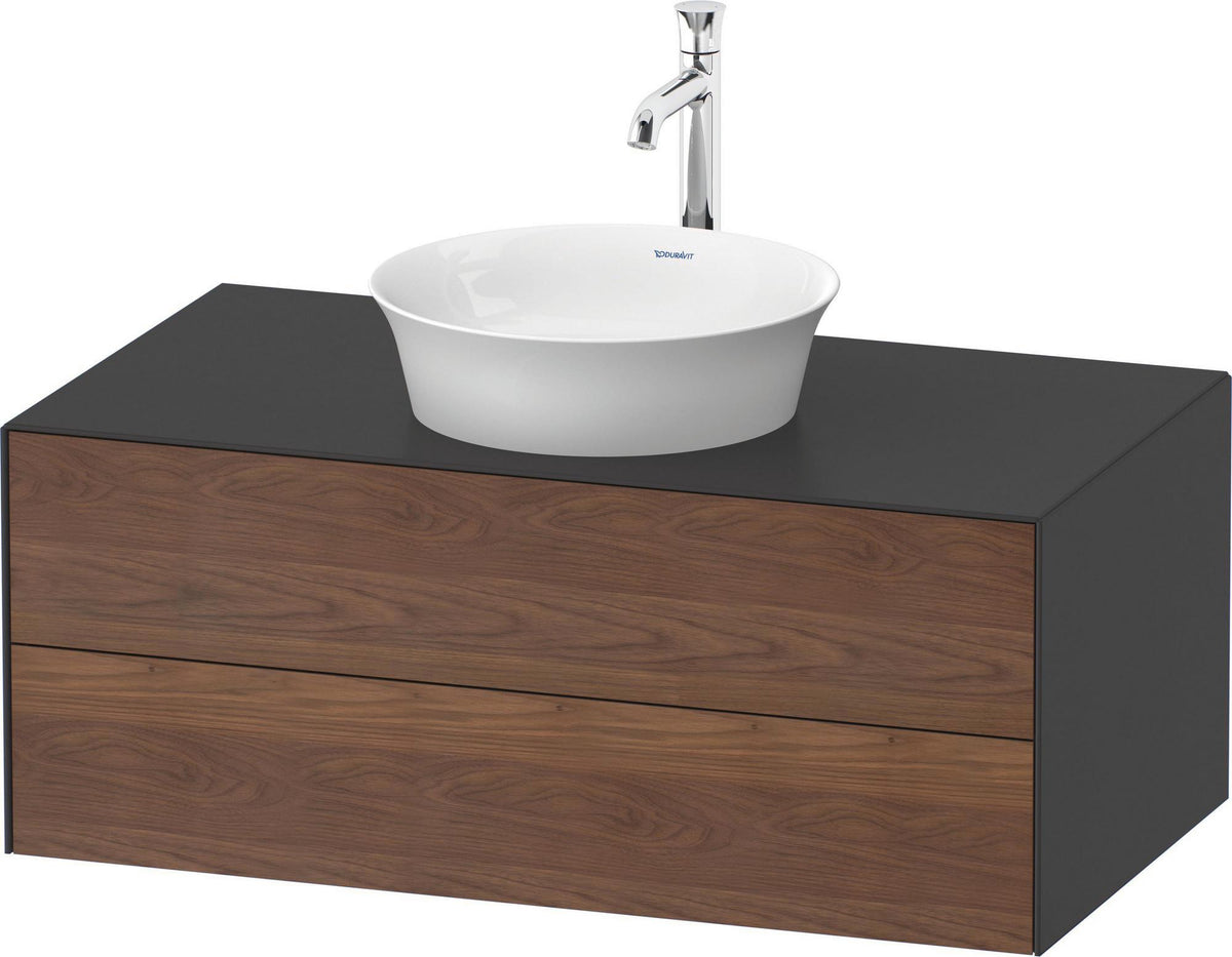DURAVIT White Tulip Waschtischunterbau wandhängend 1000 mm, 2 Schubkästen, Weiß Seidenmatt
