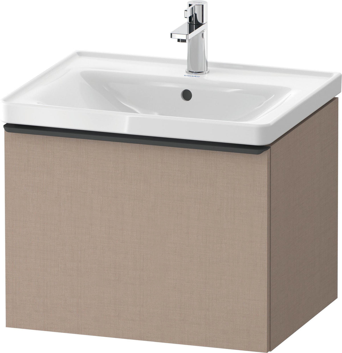 DURAVIT D-Neo Waschtischunterbau 584 mm betongrau matt mit 1 Auszug und Soft-Close