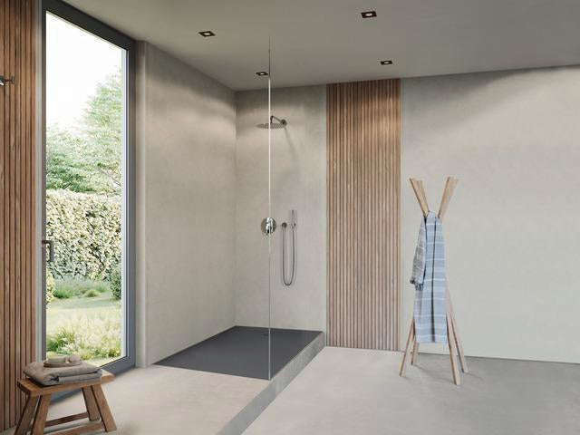 DURAVIT Sustano Duschwanne 1400x900x30 mm Mineralguss Dunkelgrau Matt – Bodenbündig & Halbeinbau