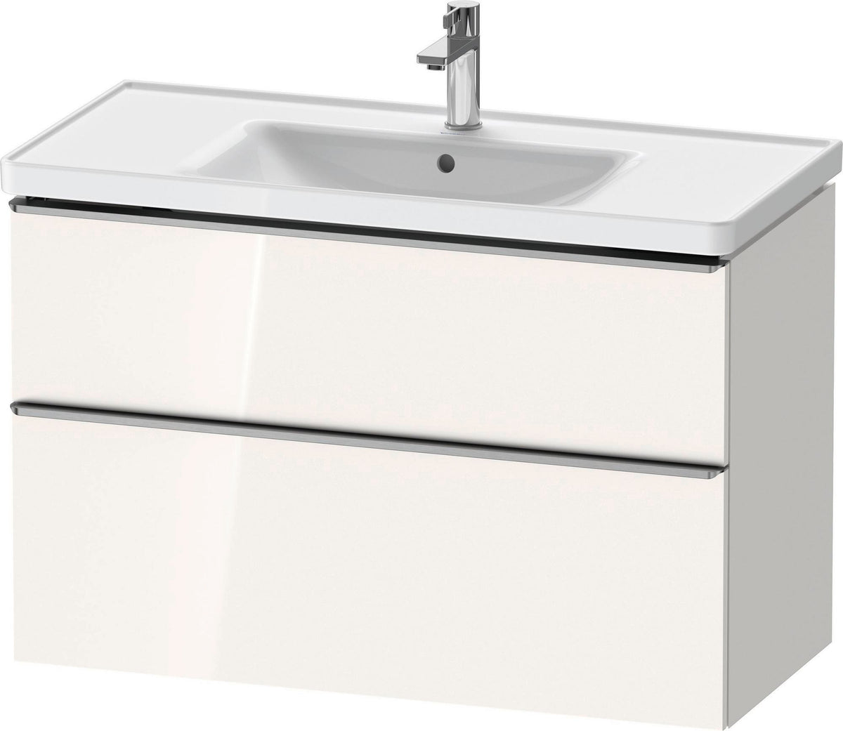 DURAVIT D-Neo Waschtischunterbau 984 mm betongrau matt mit Soft-Close und Bronze-Griff