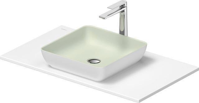 DURAVIT Sivida Waschtischset 880x500 mm mit Konsole, Aufsatzbecken Weiß, medizinische Ausführung