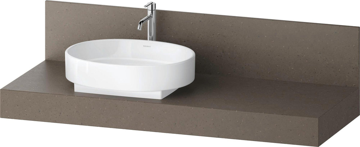 DURAVIT Balcoon Konsole 1400x370x550 mm mit Ausschnitt links, Lava Struktur