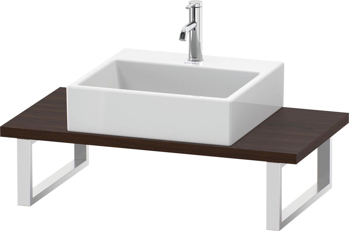 Duravit L-Cube Konsole variabel 800-2000 mm Weiß Matt mit Waschschüssel-Aussparung
