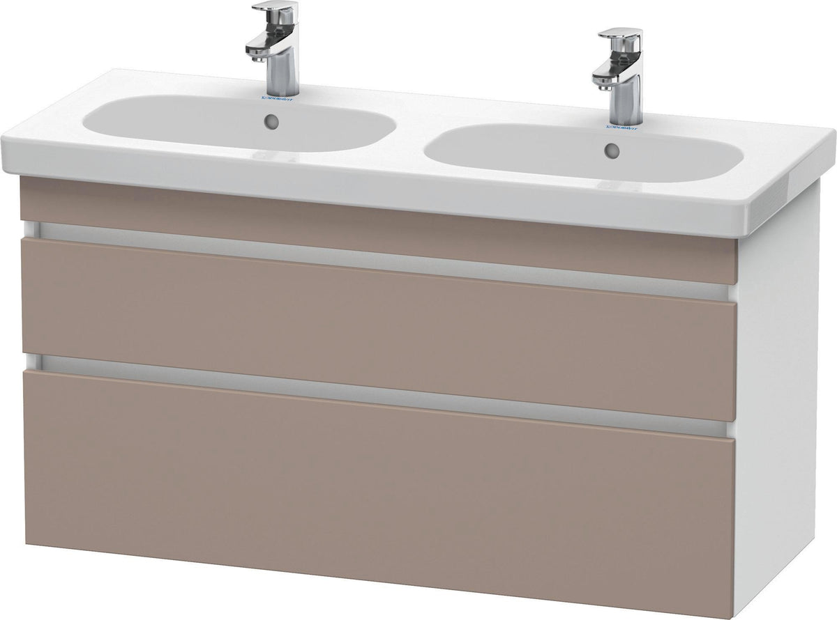 Duravit DuraStyle Waschtischunterbau 1150 mm, 2 Schubkästen, weiß matt – wandhängend