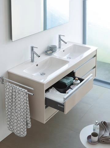 DURAVIT D-Code Handtuchhalter 2-armig schwenkbar 447 mm Chrom