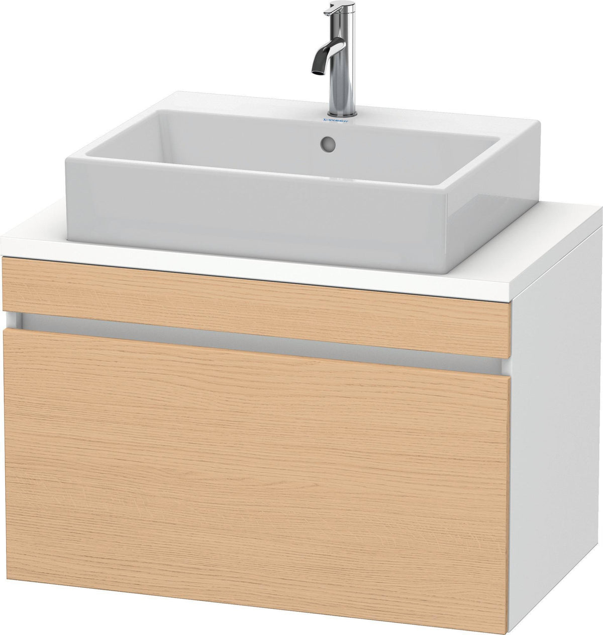Duravit DuraStyle Waschtischunterbau 800 mm betongrau matt mit 1 Auszug und Soft-Close