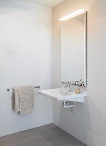 Duravit Waschtisch Starck 3 Vital 600 mm mit Überlauf und Hahnlochbank, weiß