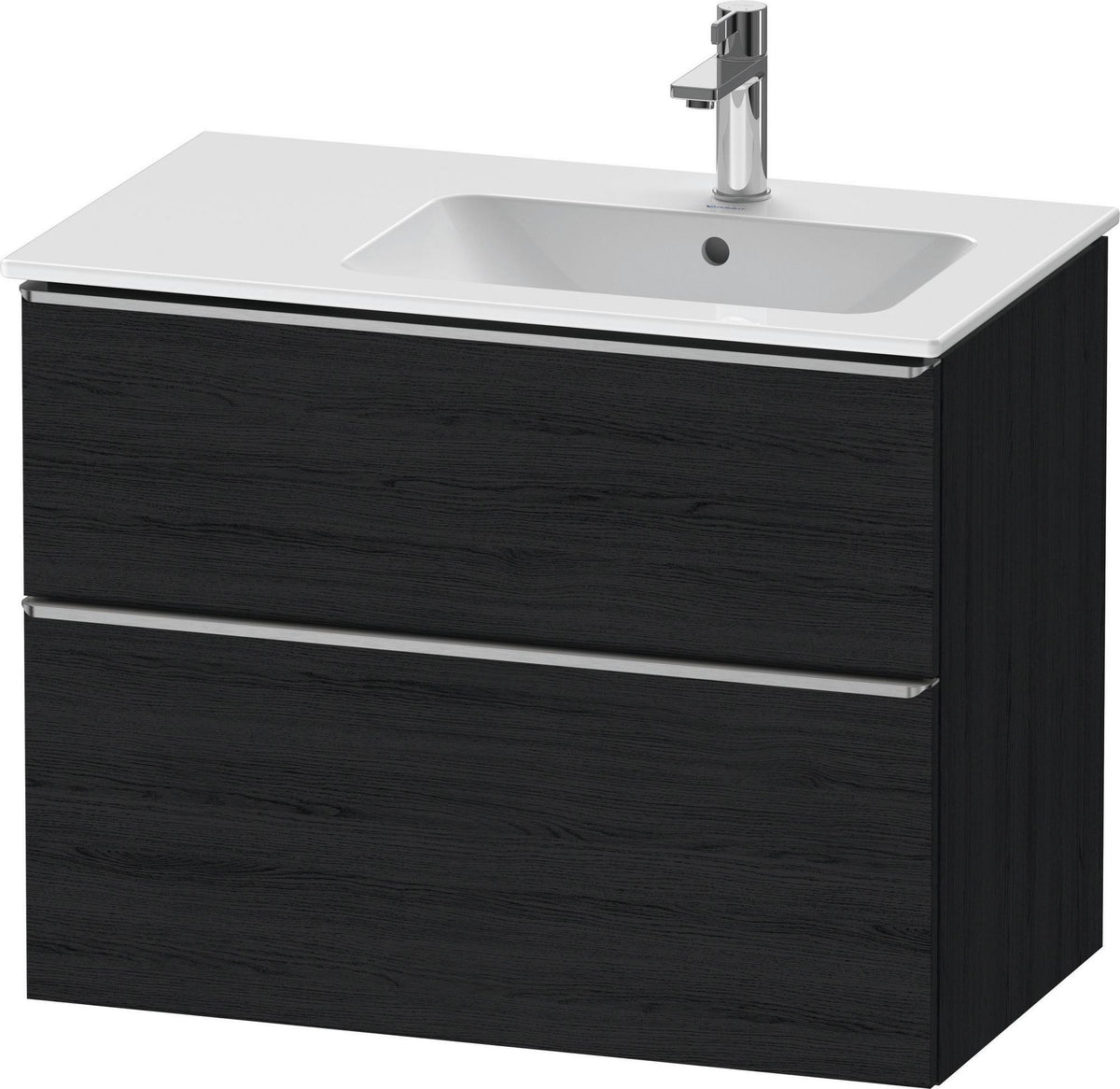 DURAVIT D-Neo Waschtischunterbau 810 mm Weiß Matt mit Bronze Griff und Soft-Close