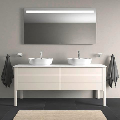 Duravit Luv Konsolenwaschtischunterbau bodenstehend 1733 mm weiß seidenmatt mit 2 Auszügen