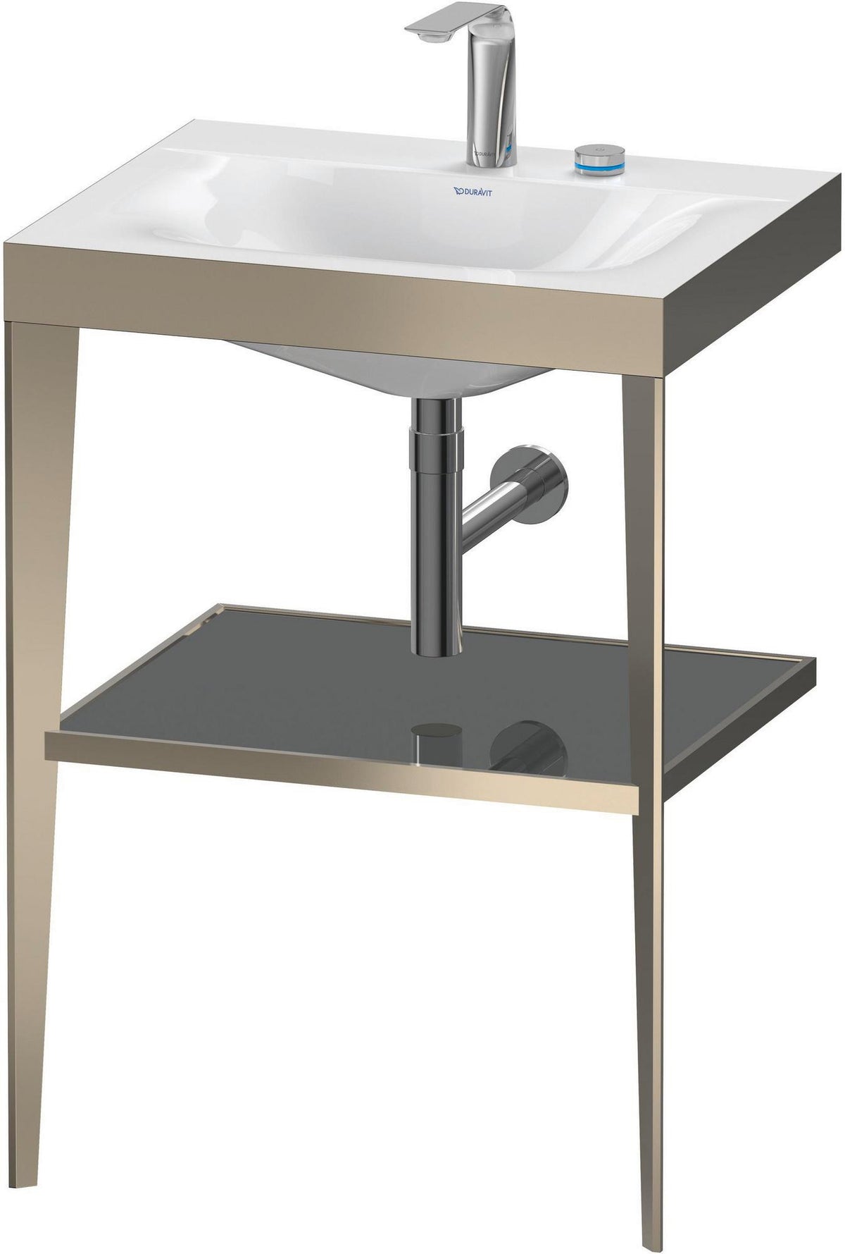 DURAVIT XViu c-bonded Waschtischset 600 mm champagner matt apricot pearl