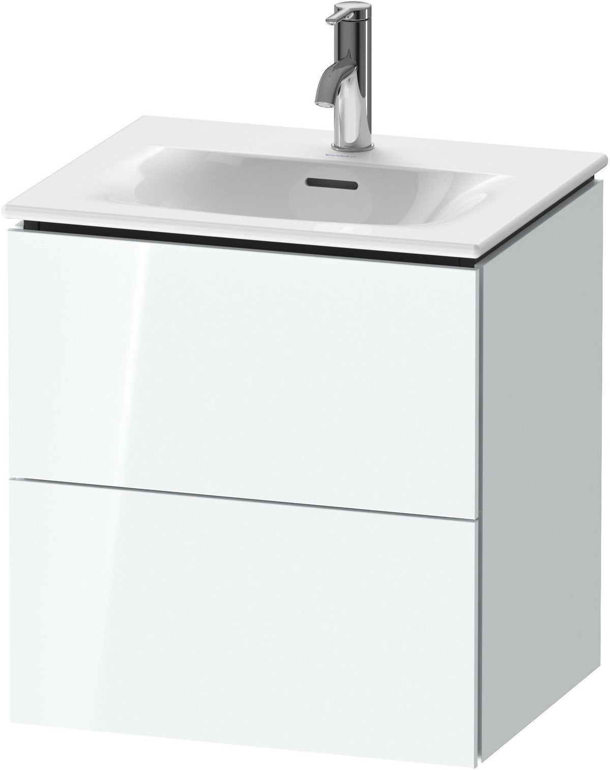DURAVIT L-Cube Waschtischunterbau 520 mm weiß matt – 2 Schubkästen, wandhängend