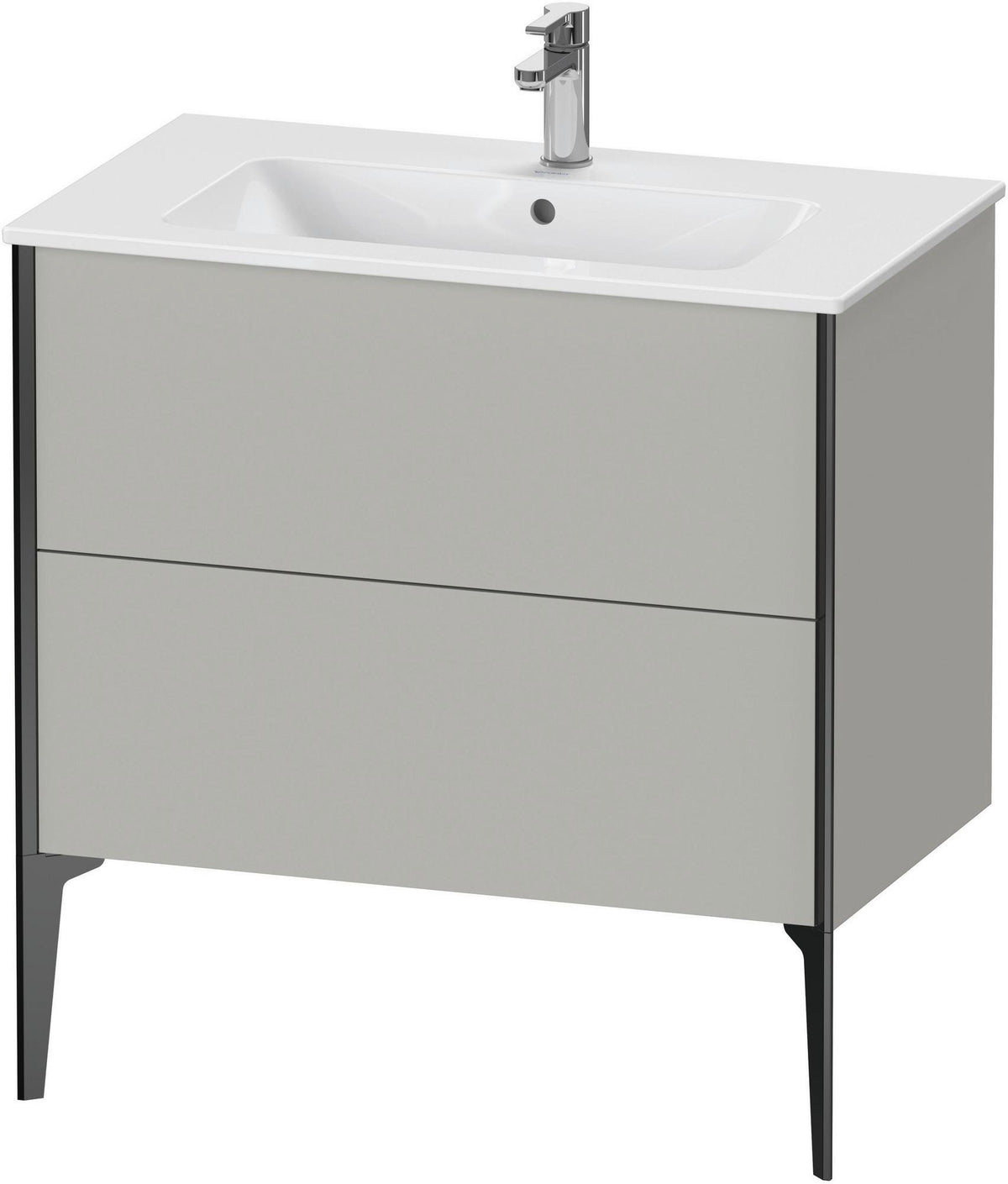 DURAVIT XViu Waschtischunterbau bodenstehend 594x810x480 mm mit 2 Auszügen, weiß matt