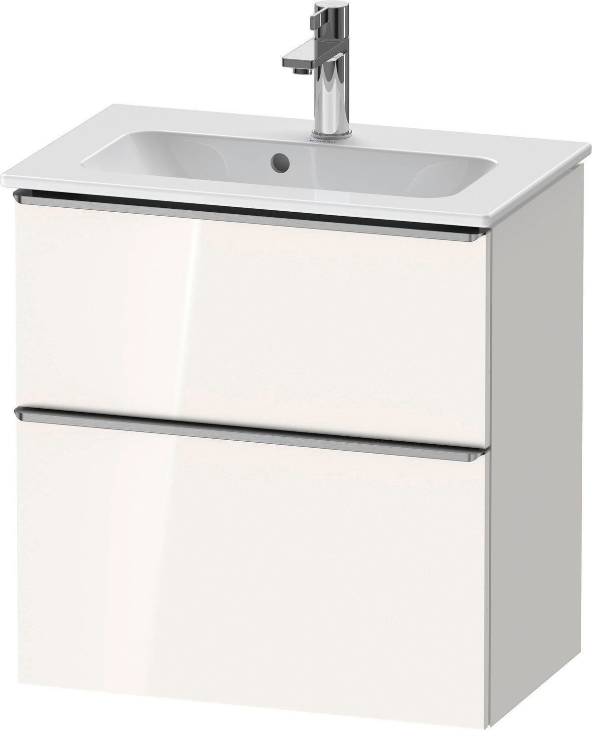 Duravit D-Neo Waschtischunterbau 610 mm betongrau matt mit Soft-Close und Bronze-Griff