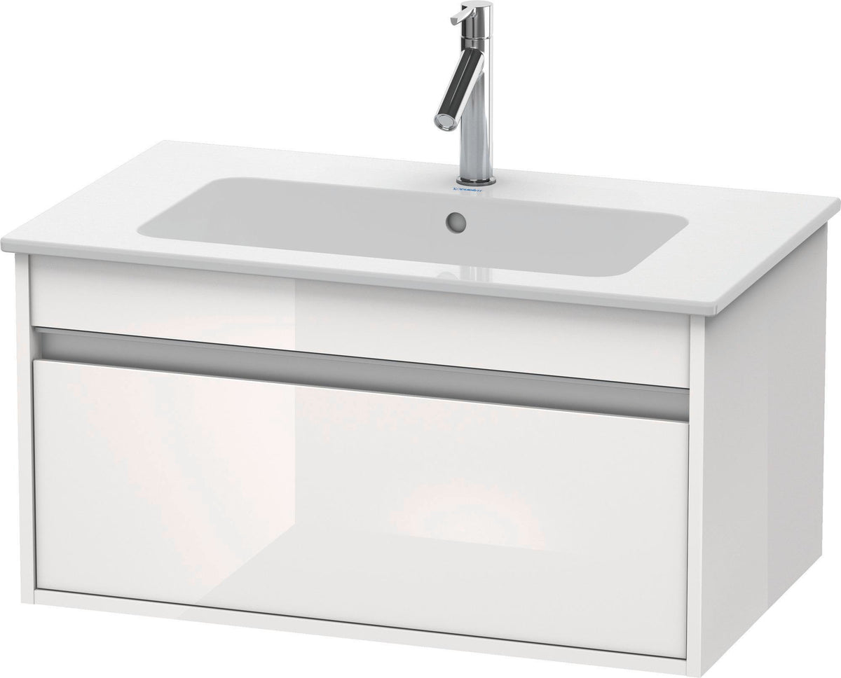 Duravit Ketho Waschtischunterbau 800 mm Weiß Matt mit 1 Auszug & Soft-Close