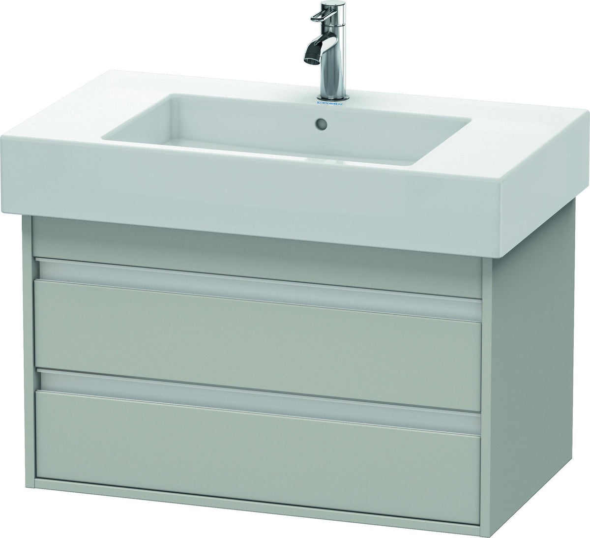 DURAVIT Ketho Waschtischunterbau wandhängend 800 mm basalt matt mit 2 Schubkästen