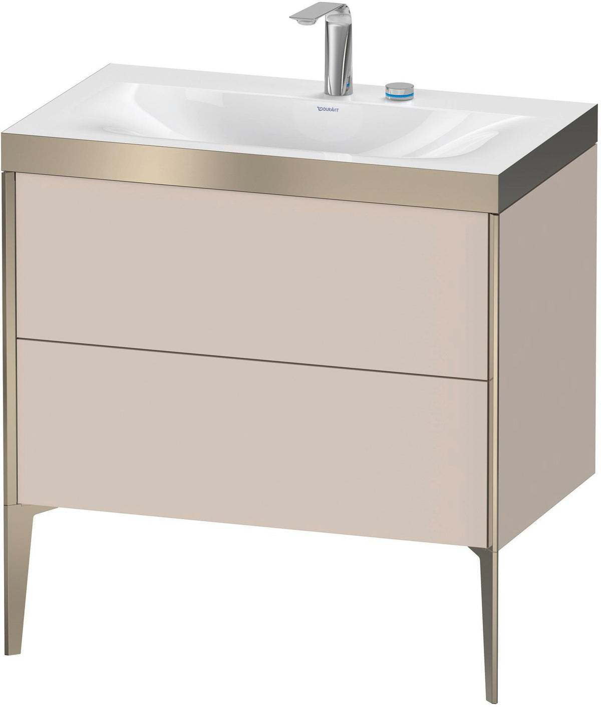 DURAVIT XViu c-bonded Waschtischset bodenstehend 800 mm mit 2 Auszügen und Push-Open