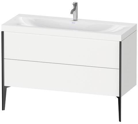 Duravit XViu Möbelwaschtisch-Set 1200 mm mit Unterschrank Nussbaum und Keramik-Waschtisch