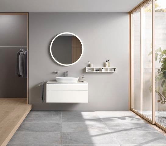 DURAVIT L-Cube Regalelement 800 mm, 3 Fächer, betongrau matt, wandhängend