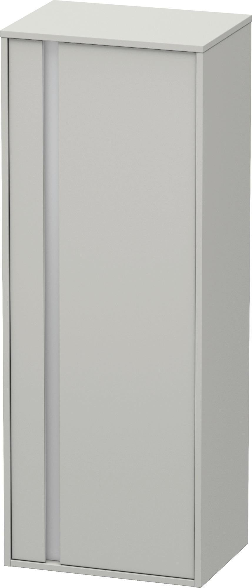 Duravit Hochschrank Ketho 360x500x1320mm, 1 Tür, Anschlag links, weiß matt – wandhängend mit Soft-Close