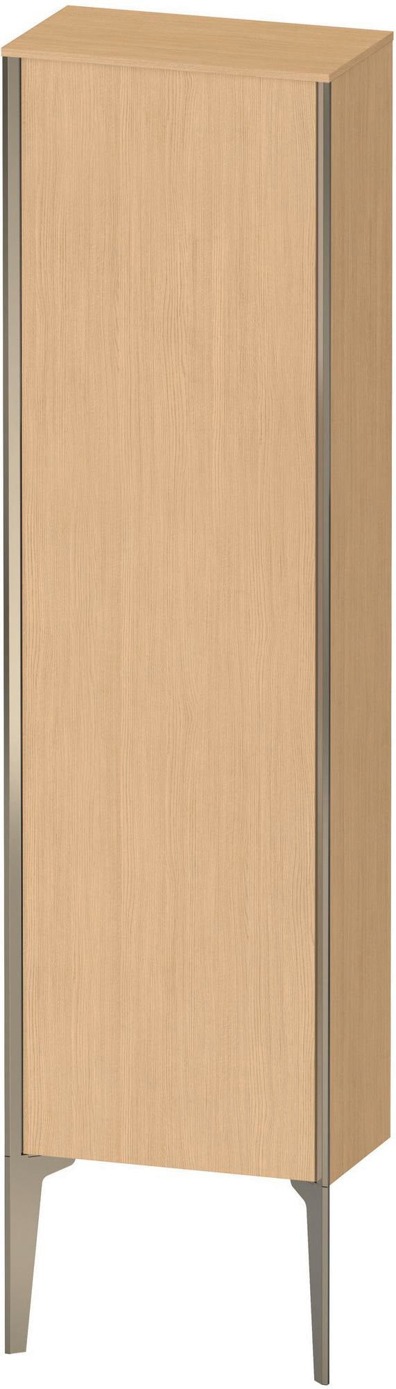 Duravit XViu Halbhochschrank 1330 mm Eiche Natur mit Tip-on Technik und Soft-Close
