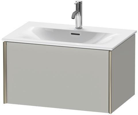 Duravit Waschtischunterbau XVIU 710x397x480mm Nussbaum Mitte – Wandhängend für Viu 234473