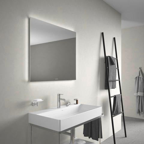 Duravit DuraSquare Metallkonsole höhenverstellbar mit Handtuchhalter links/rechts, chrom