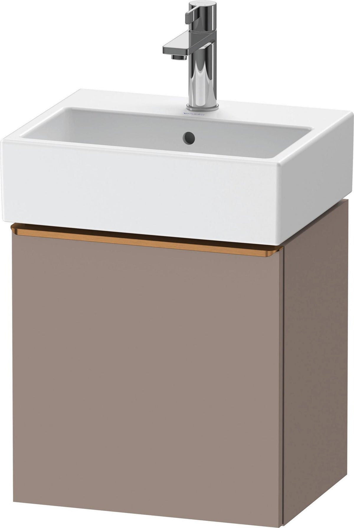DURAVIT D-Neo Waschtischunterbau 434 mm Eiche Terra Matt, 1 Tür links, wandhängend