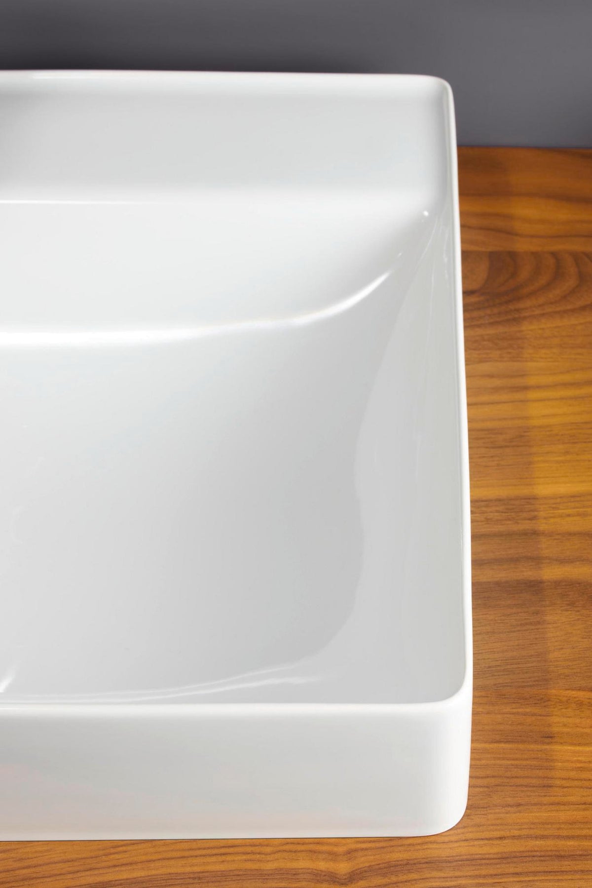 Duravit DuraSquare Aufsatzwaschtisch 600 mm, weiß, ohne Überlauf, mit Hahnlochbank – Design by Duravit
