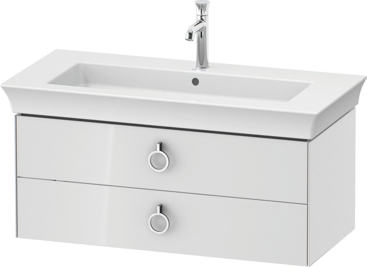 DURAVIT White Tulip Waschtischunterbau wandhängend 984 mm mit 2 Schubkästen und Innenbeleuchtung