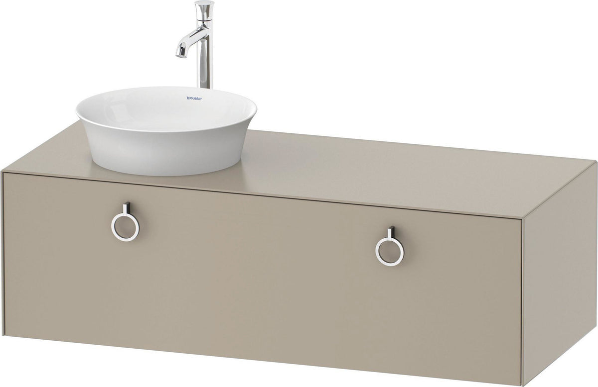 DURAVIT White Tulip Waschtischunterbau 1300 mm wandhängend mit Auszug und LED-Innenbeleuchtung von Philippe Starck